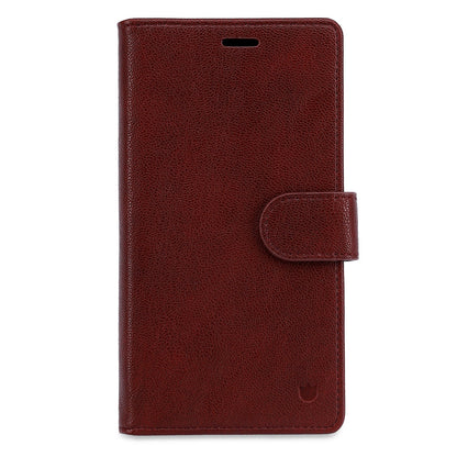 iPhone 16 Hoesje - Burgundy Red - 2 in 1 Leather-look Bookcase