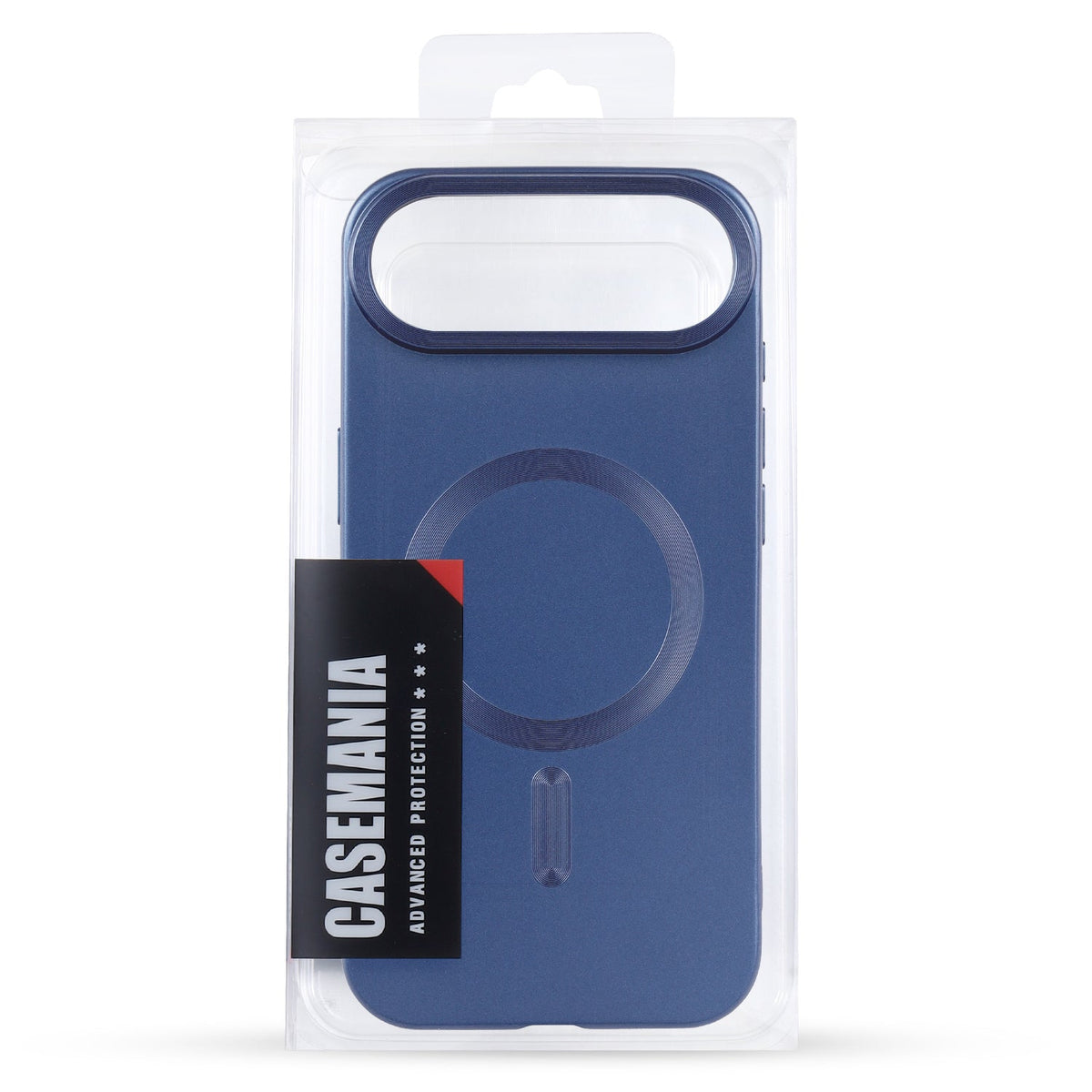 Apple iPhone Air Hoesje - Donker Blauw - Matte Siliconen MagSafe Back Cover