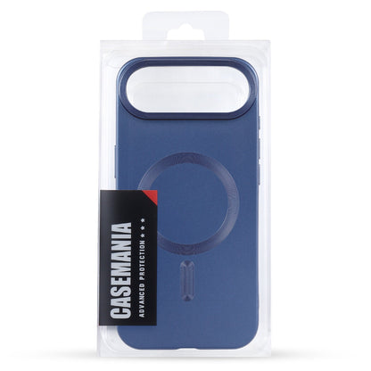 Apple iPhone Air Hoesje - Donker Blauw - Matte Siliconen MagSafe Back Cover