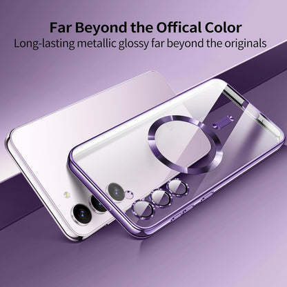 Samsung Galaxy S24 Plus Hoesje - Paars - Siliconen MagSafe Back Cover
