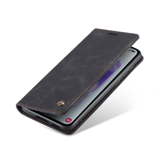 Oppo A60 Hoesje - Charcoal Gray - Dunne Bookcase met Pasjeshouder