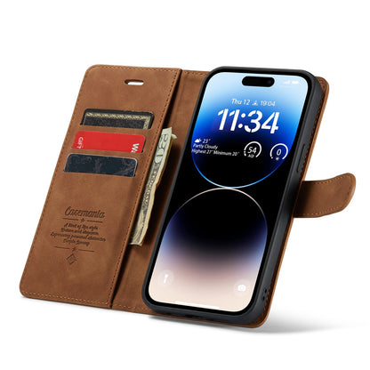Apple iPhone 15 Hoesje - Sienna Brown - 2 in 1 Bookcase