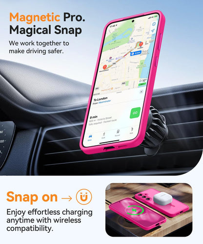 Samsung Galaxy A17 Hoesje - Roze - Matte Armor MagSafe Back Cover