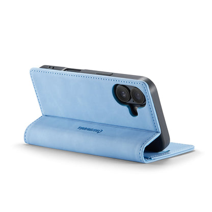 iPhone 16 Hoesje - Sky Blue - Dunne Bookcase
