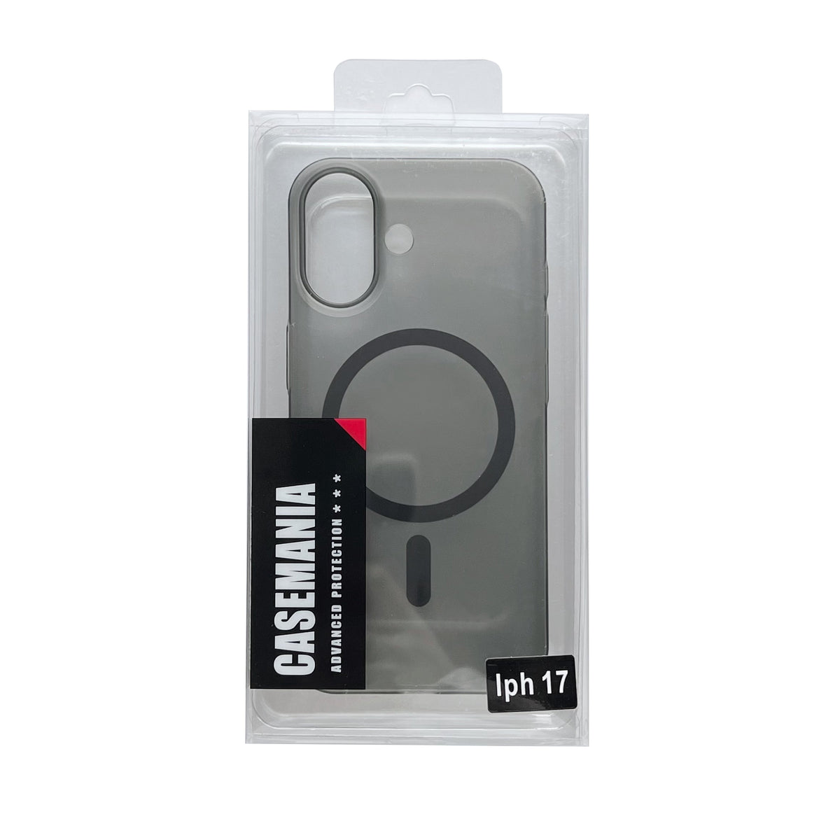 iPhone 17 Hoesje - Zwart - Frosted Matte Hardcase MagSafe Back Cover