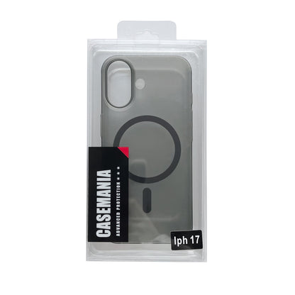 iPhone 17 Hoesje - Zwart - Frosted Matte Hardcase MagSafe Back Cover