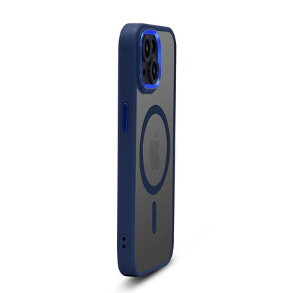 Coque pour iPhone 11 - Bleue - Coque arrière Color Frame MagSafe