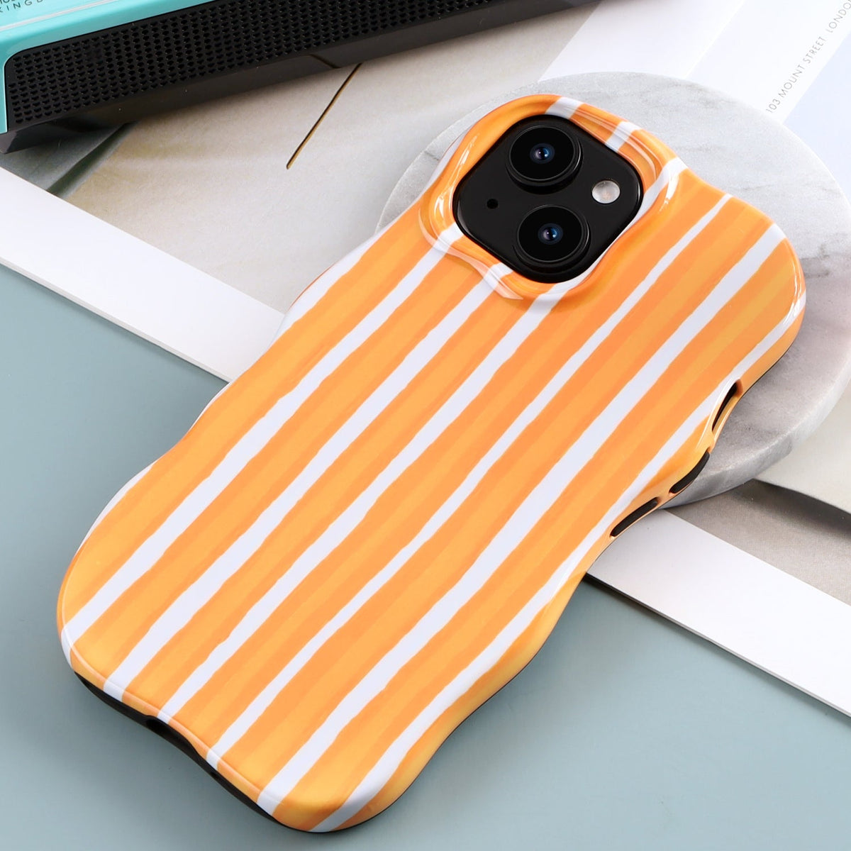 iPhone 11 Hoesje - Oranje - Wave Case Back Cover