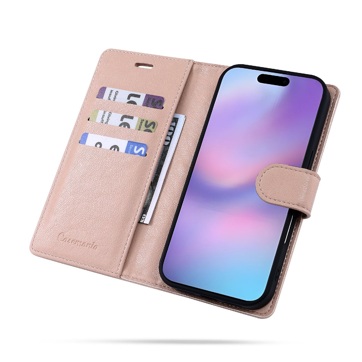 Apple iPhone 17 Pro Hoesje - Pale Pink - 2 in 1 MagSafe Bookcase