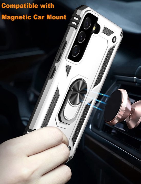 Samsung Galaxy S22 Case - Grey - Armor Kickstand Back Cover