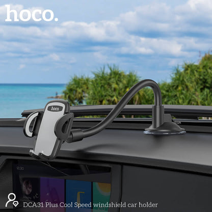 Hoco Pro Telefoonhouder Auto Voorruit - Universele GSM Houder met Verlengde Arm