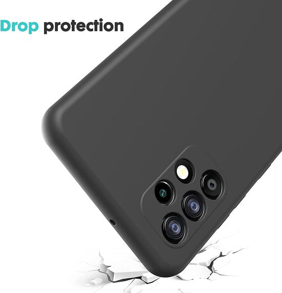 Samsung Galaxy A13 4G und A13 5G Hülle - Schwarz - Silikon Back Cover