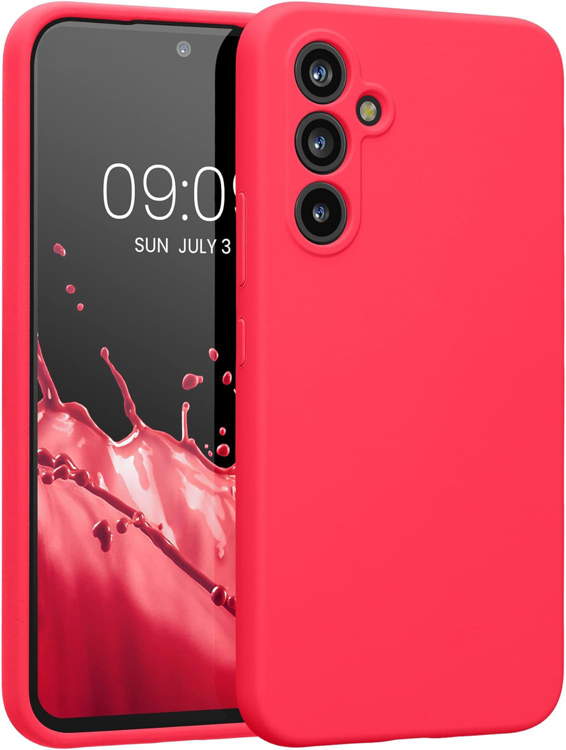 Samsung Galaxy A55 Hoesje - Roze - Liquid Siliconen Back Cover