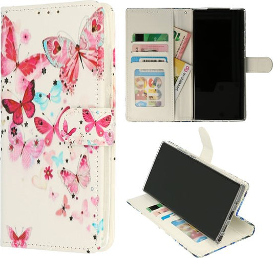 Oppo A96 Hoesje - Vlinders - Print Bookcase
