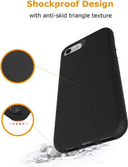 Apple iPhone 7 Case - Black - Matte Armor Back Cover