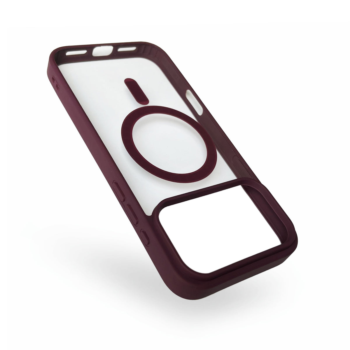 Apple iPhone 18 Pro Max Hoesje - Burgundy - Bumper MagSafe Back Cover
