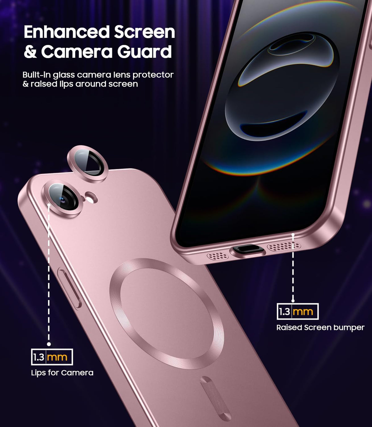 iPhone 16e Hoesje - Roze - Matte Siliconen MagSafe Back Cover