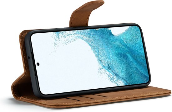 Samsung Galaxy S23 Plus Hoesje - Sienna Brown - 2 in 1 Bookcase