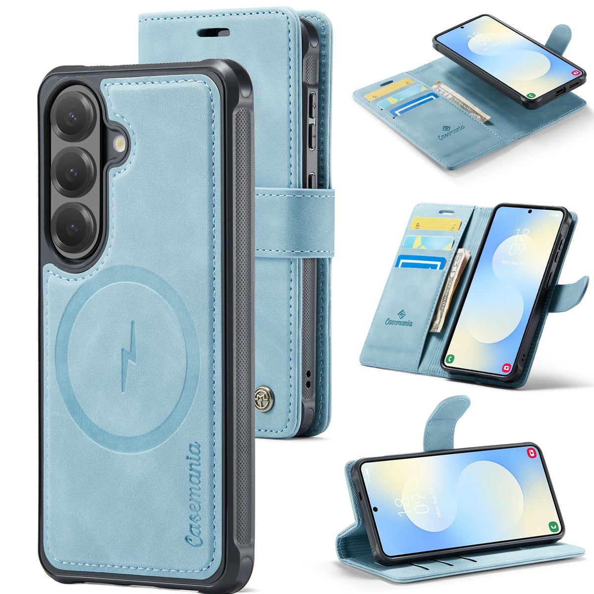 Samsung Galaxy A27 Hoesje - Aqua Blue - 2 in 1 MagSafe Bookcase