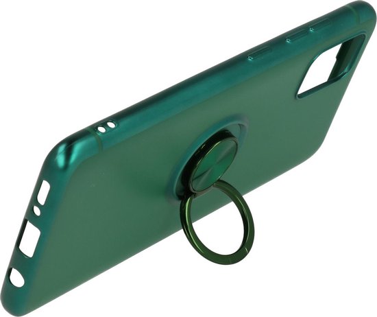 Samsung Galaxy S20 Plus Hülle - Grün - Silikon Ring Kickstand Backcover