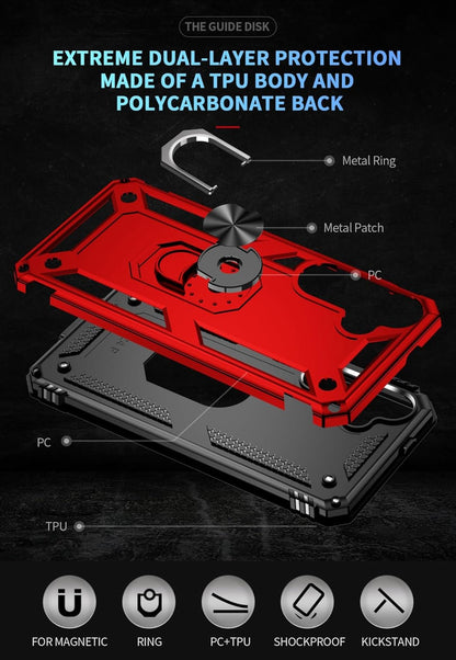 Samsung Galaxy S24 Plus Hülle - Rot - Armor Kickstand Back Cover