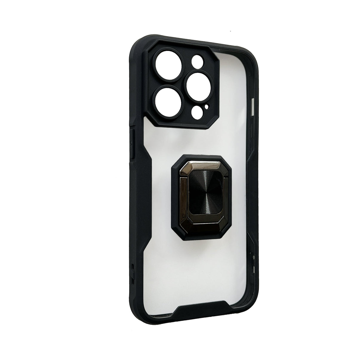 Apple iPhone 14 Pro Max Hoesje - Zwart - Ring Kickstand Back Cover