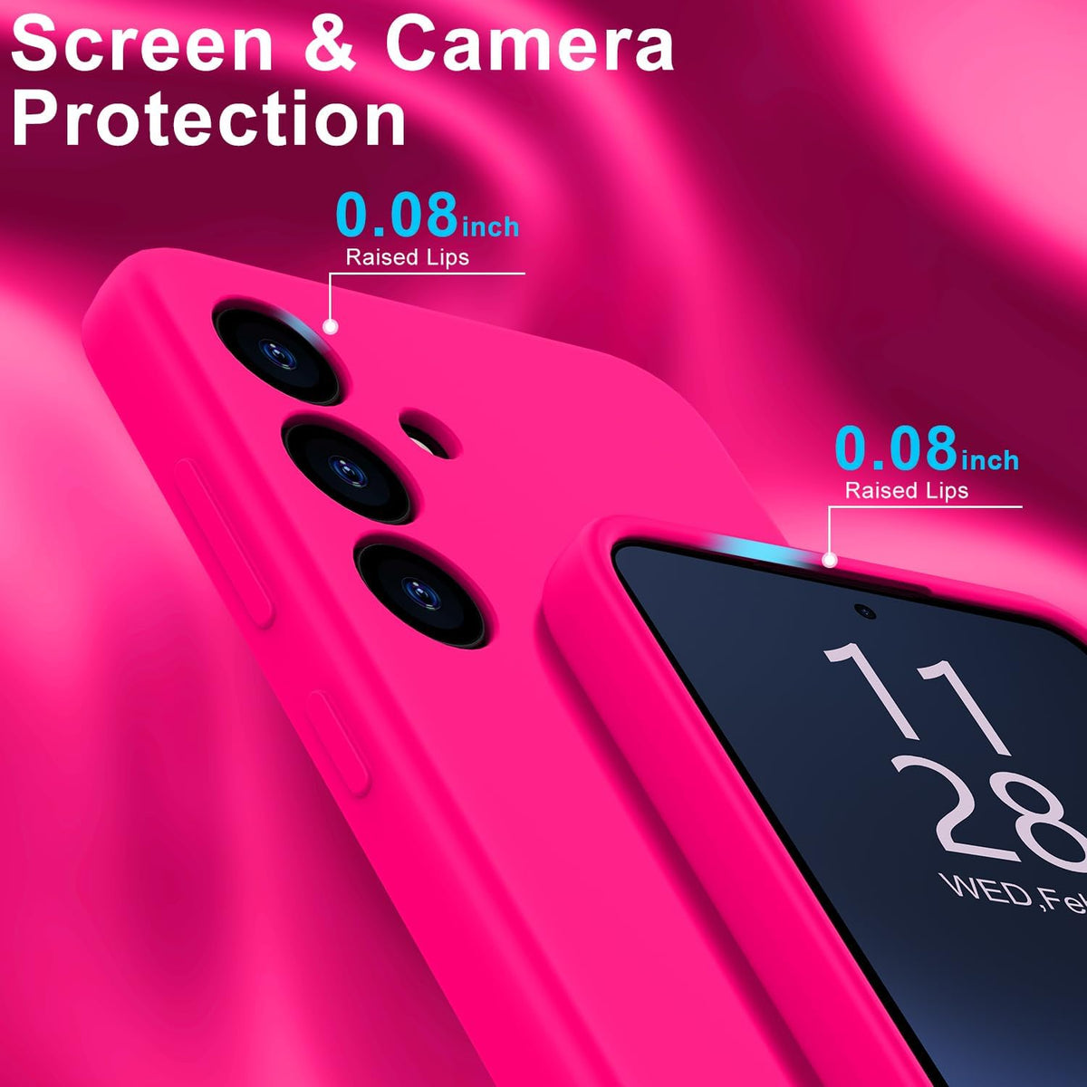 Samsung Galaxy S25 Hoesje - Roze - Liquid Siliconen Back Cover
