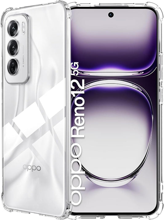 OPPO Reno12 Hülle - Transparent - Stoßfestes Backcover