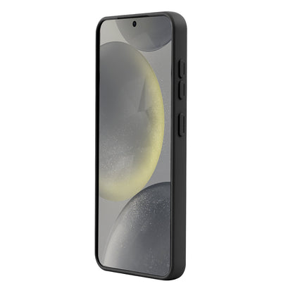 Samsung Galaxy S25 Hoesje - Zwart - Liquid Siliconen MagSafe Back Cover met Magneetring