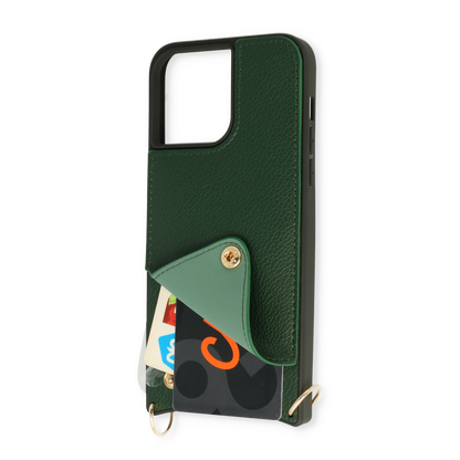 iPhone 14 Pro Hoesje - Bandje - Groen Back Cover