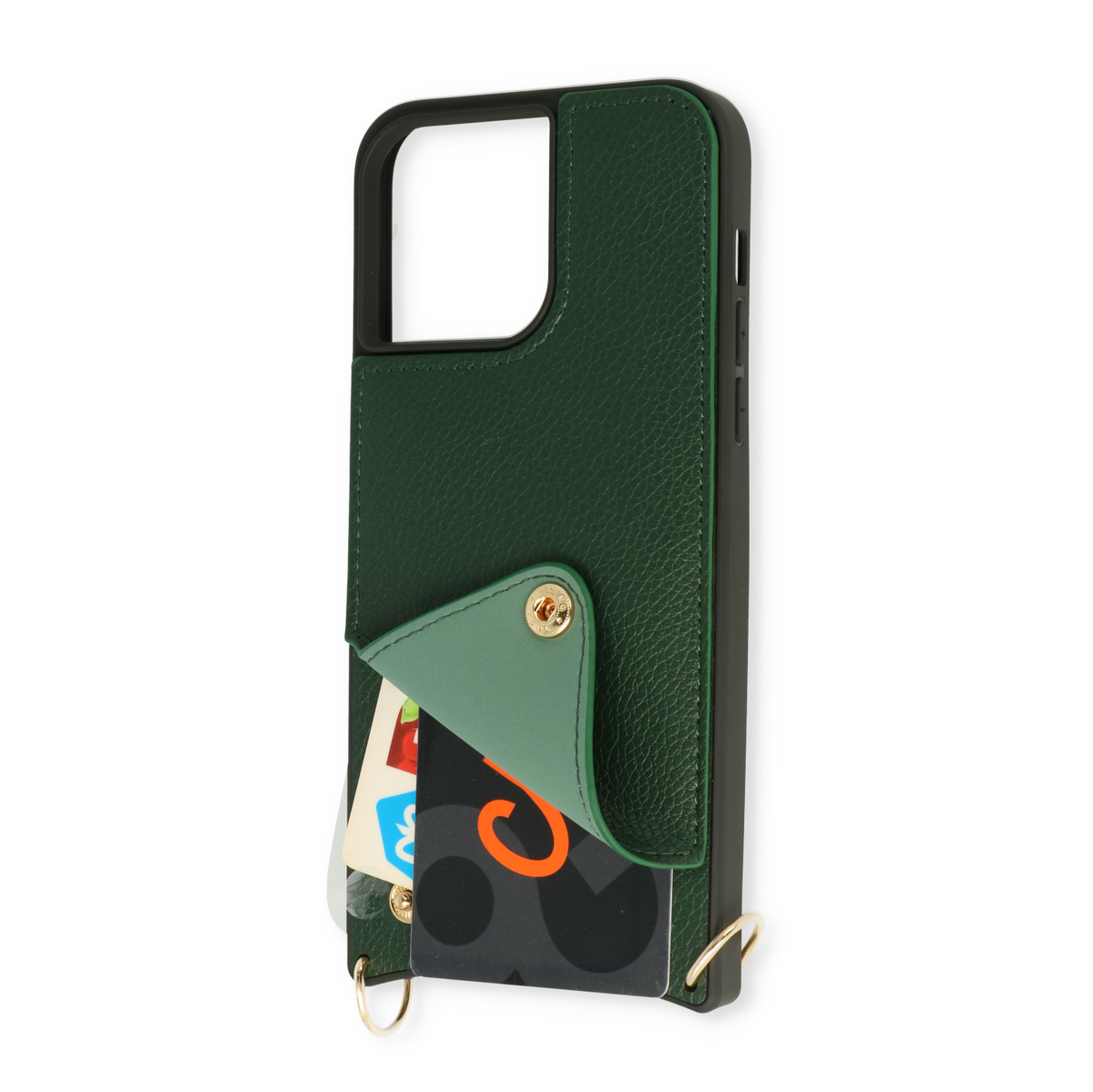 iPhone 13 Hoesje - Groen - Back Cover met Pols Bandje