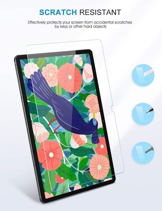 Samsung Galaxy Tab S7+ / S7 FE Schutzfolie - Full Cover - 2 Stück