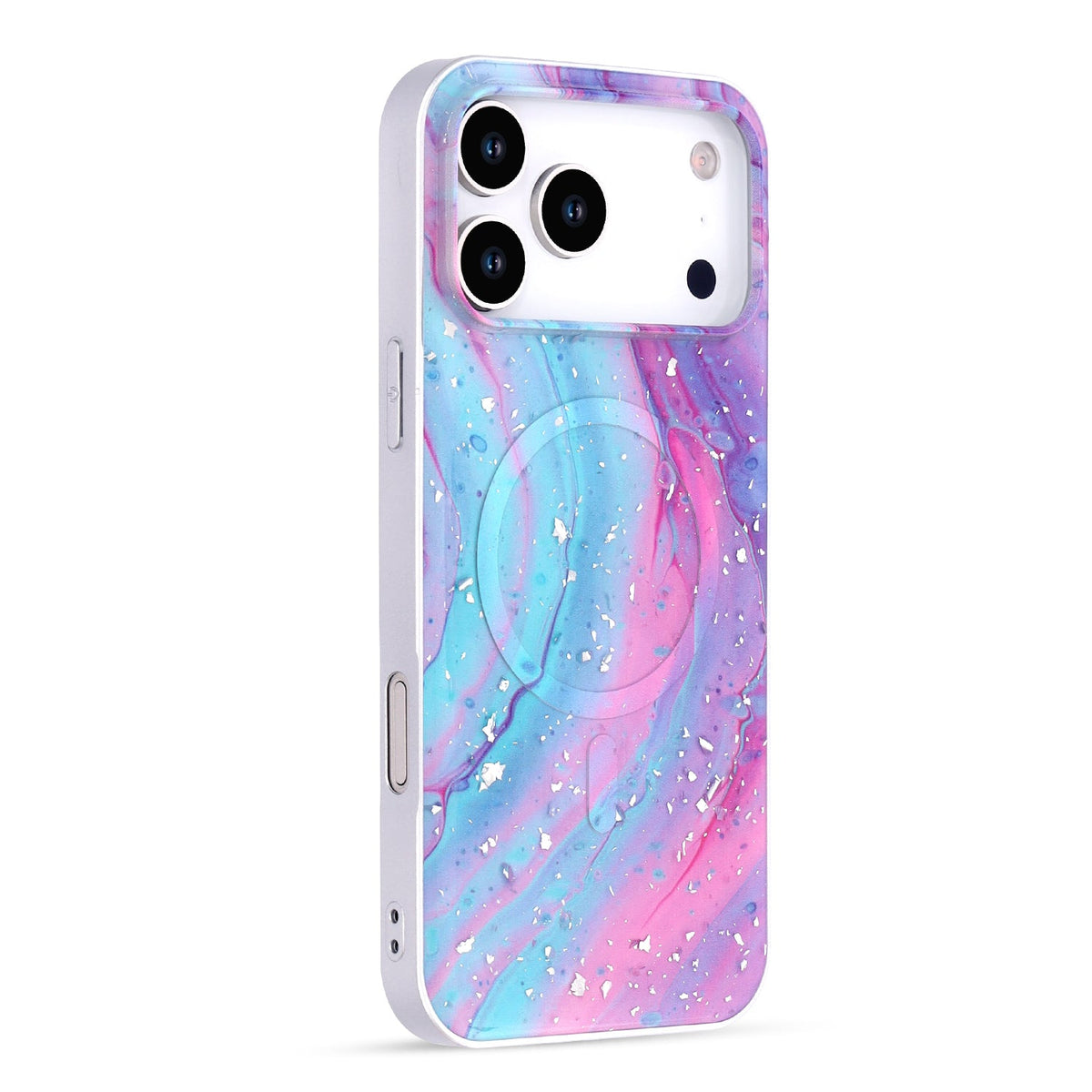 Apple iPhone 18 Pro Hoesje - Unicorn - Marmer Glitter MagSafe Back Cover