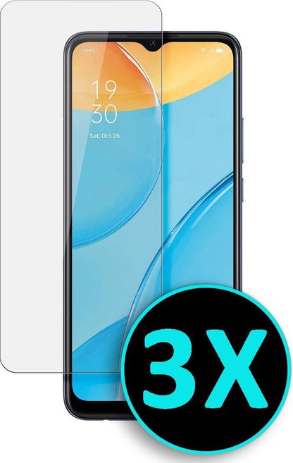 OPPO A16S Screenprotector - Tempered Glass - 3 Stuks