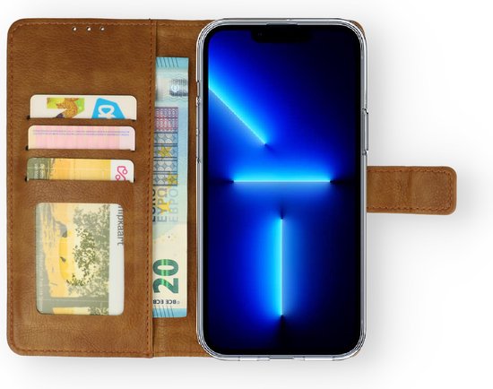 Apple iPhone 14 Pro Max Hoesje - Bruin - Bookcase