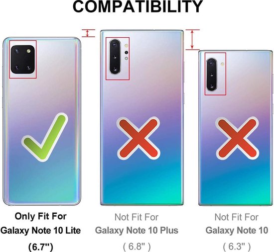 Samsung Galaxy Note 10 Lite Hoesje - Zwart - Glitter Luxe Bookcase met Rits
