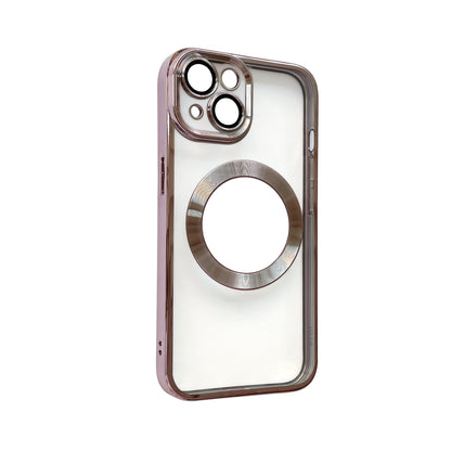 Apple iPhone 15 Hoesje - Roze - Hybrid Siliconen MagSafe Back Cover