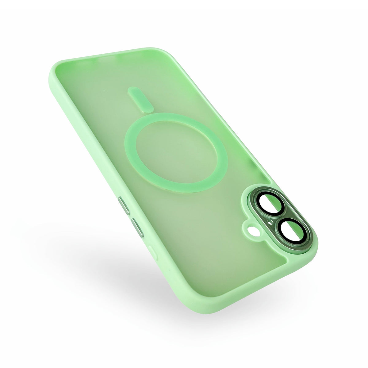 Apple iPhone 16 Hülle - Grün - Mattes Armor-MagSafe-Backcover mit Kameraschutz