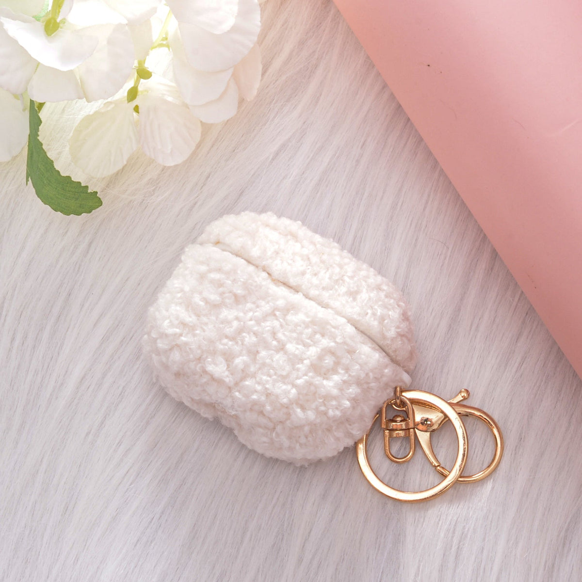 Apple AirPods 3 Hoesje - Teddy Furr - Wit