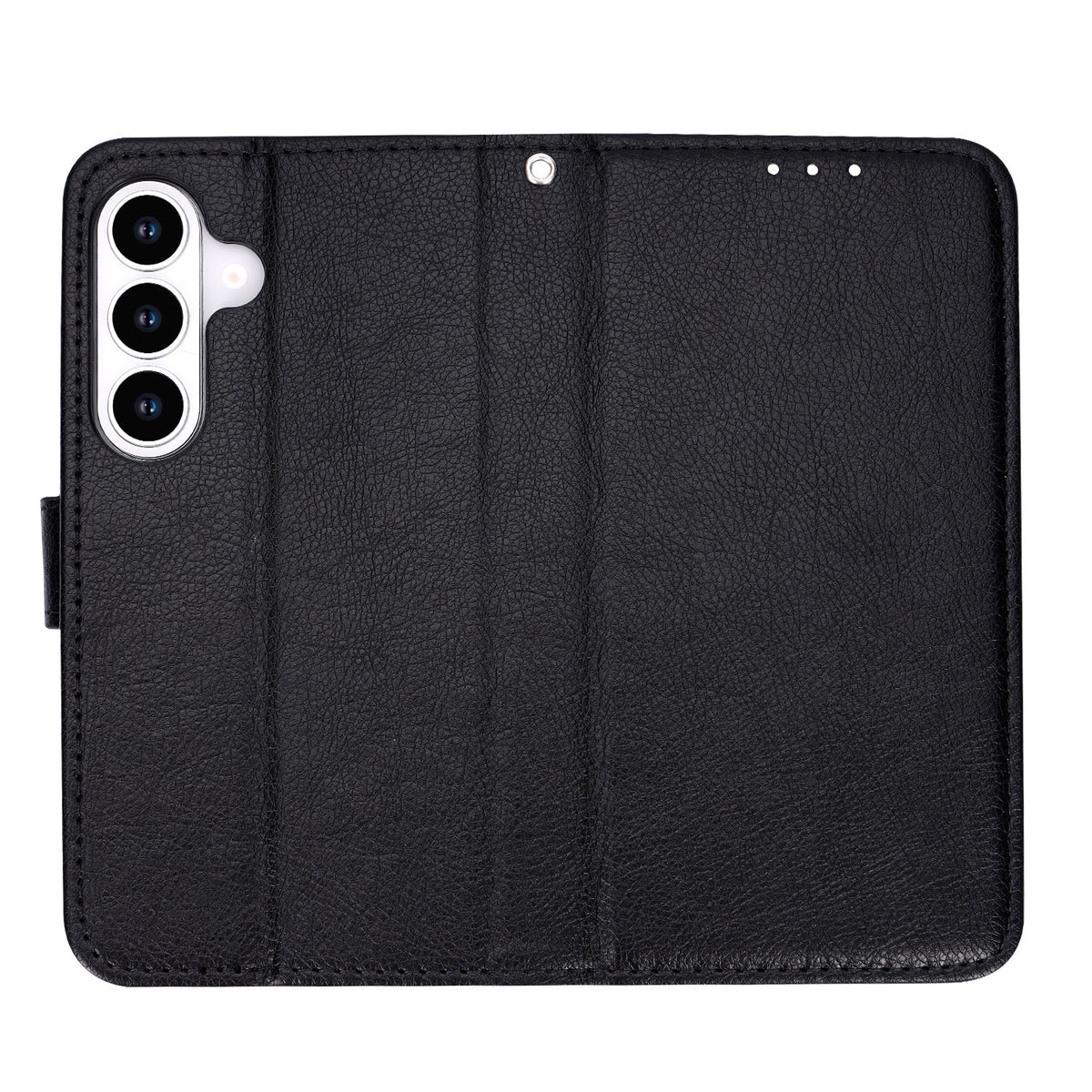 Samsung Galaxy A37 Hoesje - Zwart - Luxe Kunstlederen Portemonnee Bookcase
