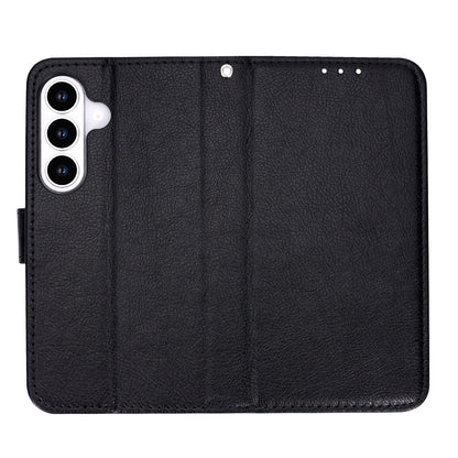 Samsung Galaxy A57 Hoesje - Zwart - Luxe Kunstlederen Portemonnee Bookcase