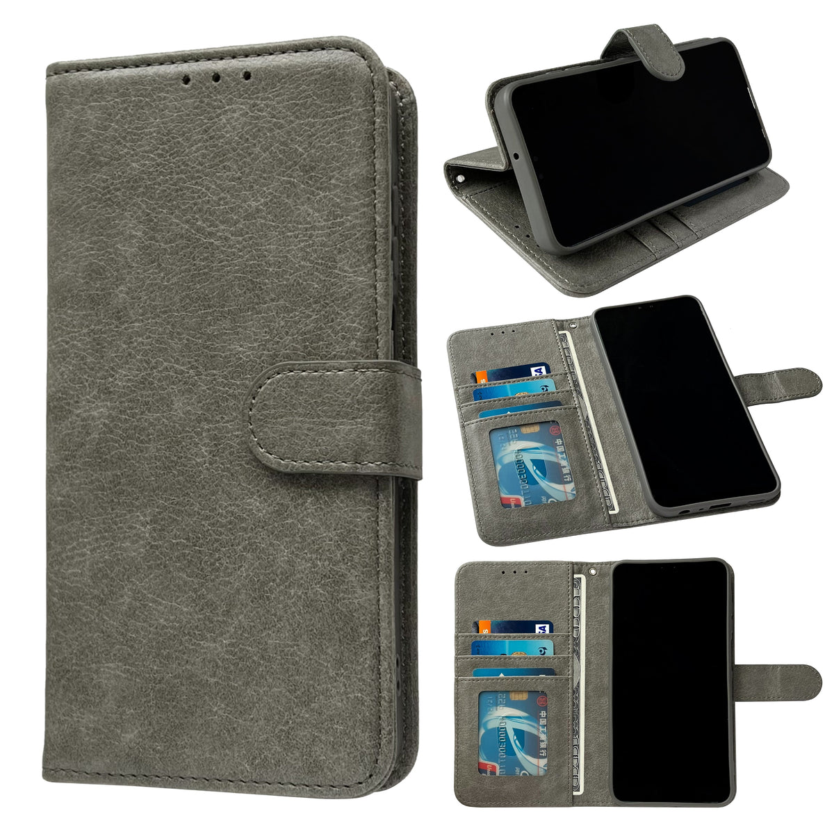 Samsung Galaxy A17 5G Hoesje - Grijs - Luxe Bookcase