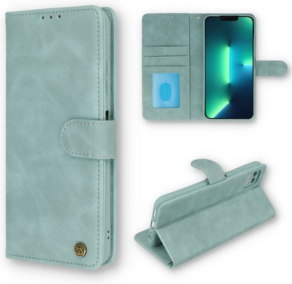 Apple iPhone SE 2022 Case - Aqua Blue - Luxury Wallet Case