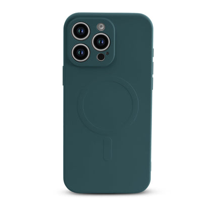 Apple iPhone 16 Pro Max Hülle - Grün - Liquid-Silikon-MagSafe-Backcover