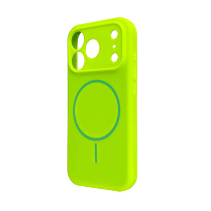 Apple iPhone 18 Pro Hoesje - Lime Green - Zachte Liquid Siliconen MagSafe Back Cover