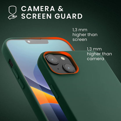 iPhone 14 Case - Green - Liquid Silicone Back Cover