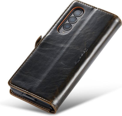 Samsung Galaxy Z Fold 4 Hoesje - Rustiek Sienna Brown - Dunne Bookcase