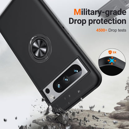 Google Pixel 8 Pro Case - Black - Anti-Shock Creative Kickstand Back Cover