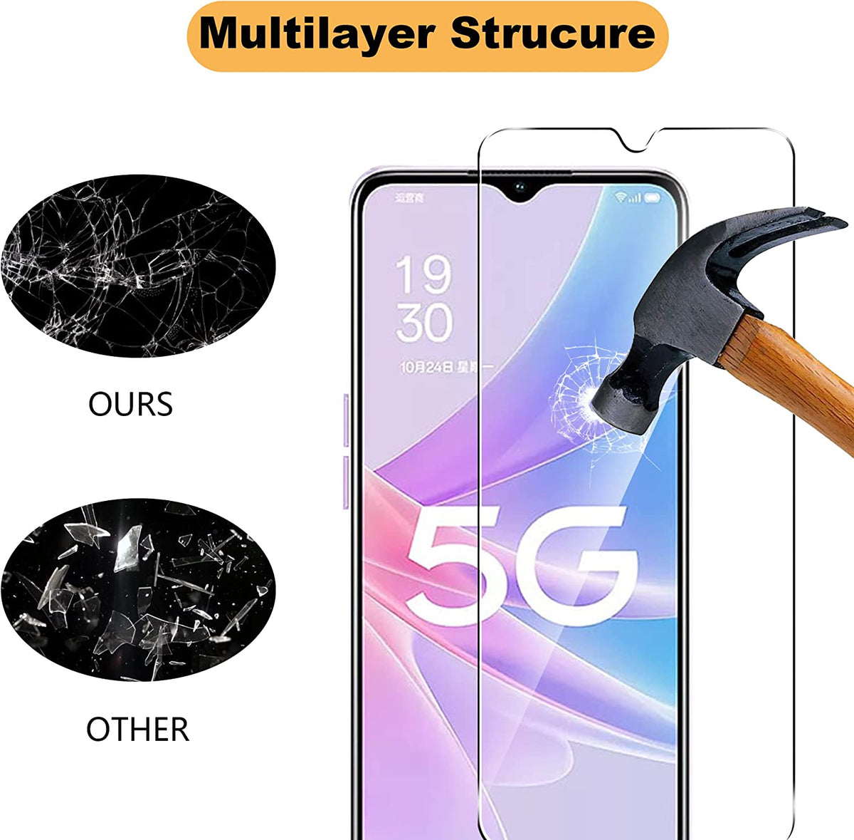Oppo A78 5G Screen Protector - Tempered Glass - 2 Pieces