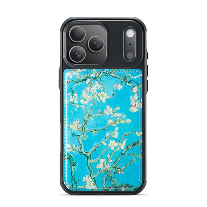 Apple iPhone 17 Pro Max Hoesje - Amandelbloesem - Kunstleer MagSafe Back Cover